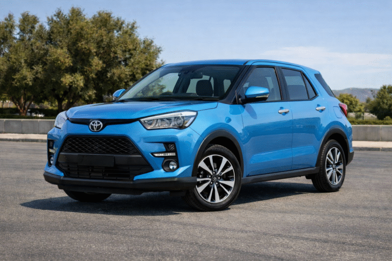 Toyota Raize parked on sunny day